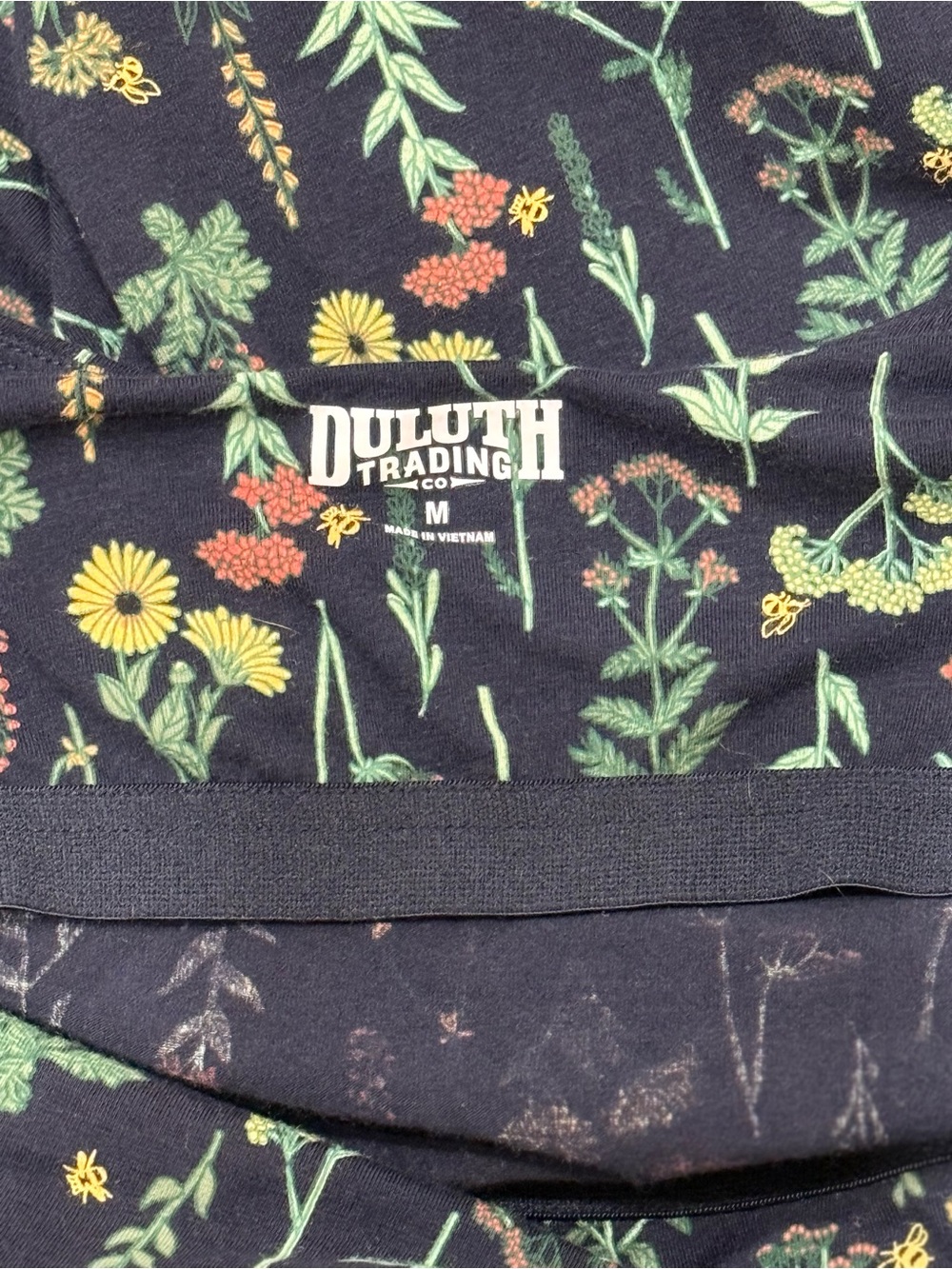 Duluth Trading Co Botanical Floral Pajama Set Cotton Cottagecore Size M - Picture 9 of 10